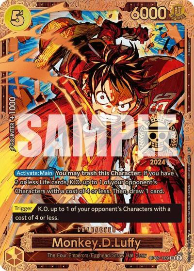 Monkey.D.Luffy (Championship 2024 World Final 3rd Place) OP07-109 One Piece Promotion Cards Card