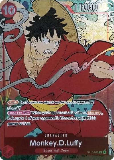 Monkey.D.Luffy (English Version 1st Anniversary Set) ST10-006 One Piece Promotion Cards Card