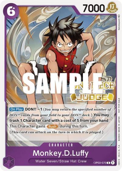 Monkey.D.Luffy (Judge Pack Vol. 2) OP03-070 One Piece Promotion Cards Card