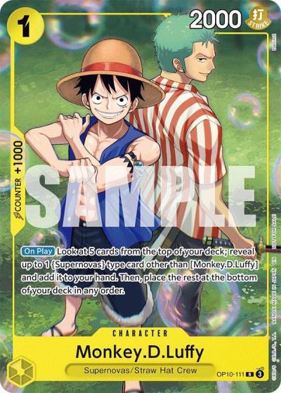 Monkey.D.Luffy (Learn Together Deck Set - Set Sail Event) OP10-111 One Piece Promotion Cards Card