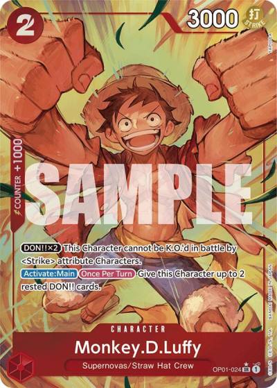 Monkey.D.Luffy (OP01-024) (Alternate Art) OP01-024 Premium Booster -The Best- Card