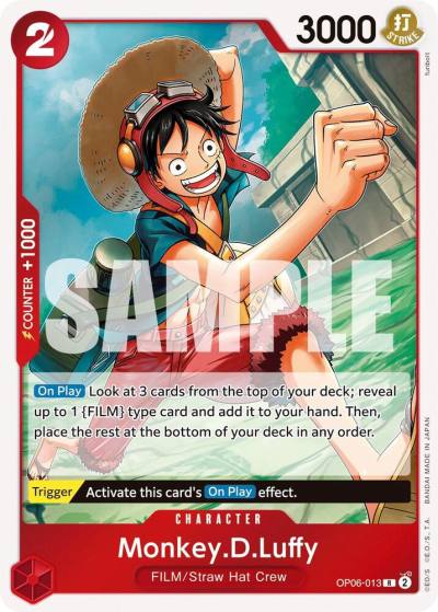 Monkey.D.Luffy OP06-013 Wings of the Captain Card
