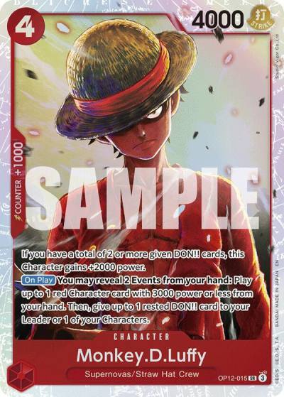 Monkey.D.Luffy OP12-015 Legacy of the Master Card