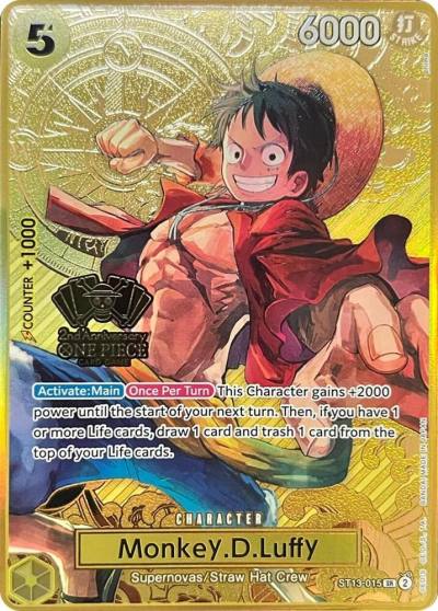 Monkey.D.Luffy (One Piece Japanese Version 2nd Anniversary Set) ST13-015 One Piece Promotion Cards Card