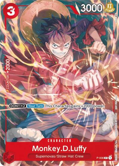 Monkey.D.Luffy - P-006 (Tournament Pack Vol. 1) P-006 One Piece Promotion Cards Card
