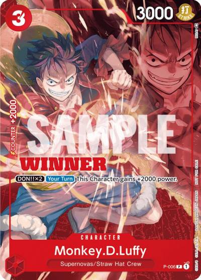 Monkey.D.Luffy - P-006 (Winner Pack Vol. 1) P-006 One Piece Promotion Cards Card