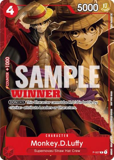 Monkey.D.Luffy - P-007 (Winner Pack Vol. 1) P-007 One Piece Promotion Cards Card