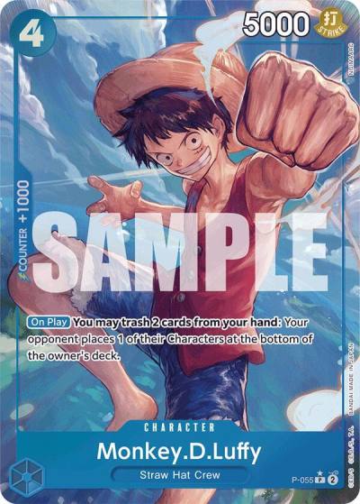 Monkey.D.Luffy (P-055) (Full Art) P-055 Premium Booster -The Best- Card