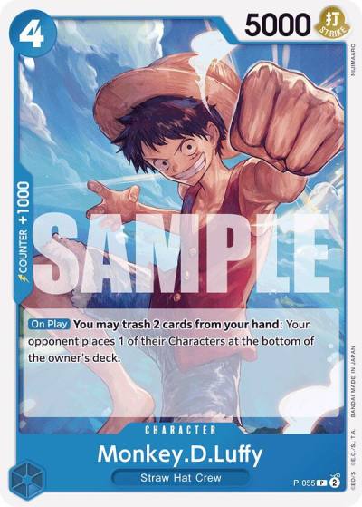 Monkey.D.Luffy (P-055) (Reprint) P-055 Premium Booster -The Best- Card