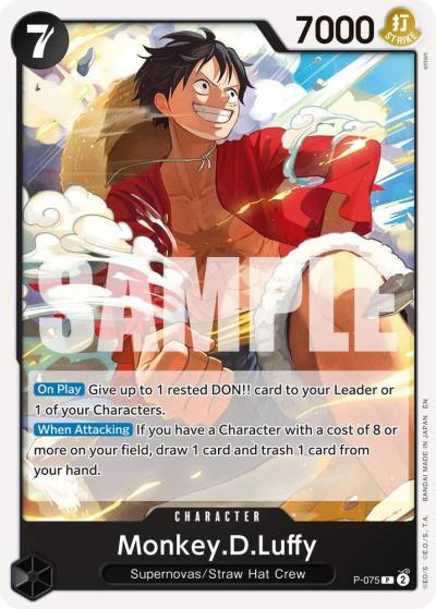 Monkey.D.Luffy - P-075 (Reprint) P-075 Premium Booster -The Best- Vol. 2 Card