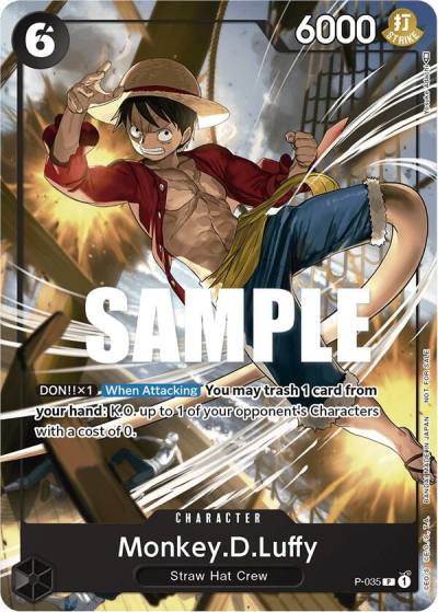 Monkey.D.Luffy (Pirates Party Vol. 3) P-035 One Piece Promotion Cards Card