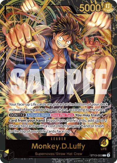 Monkey.D.Luffy (Premium Card Collection -Leader Collection-) ST13-003 One Piece Promotion Cards Card