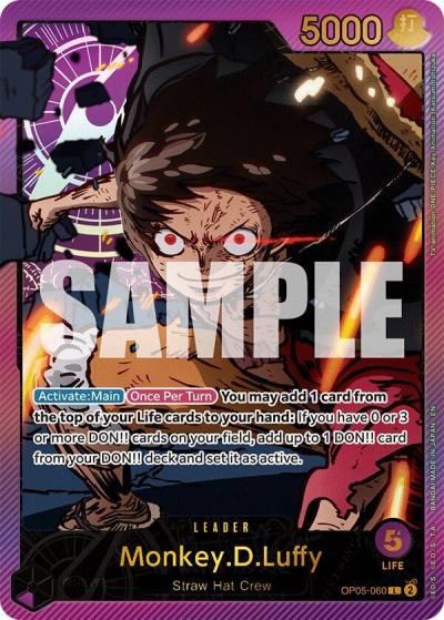 Monkey.D.Luffy (SP) OP05-060 Extra Booster: Anime 25th Collection Card