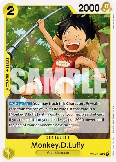 Monkey.D.Luffy - ST13-014 (Reprint) ST13-014 Premium Booster -The Best- Vol. 2 Card