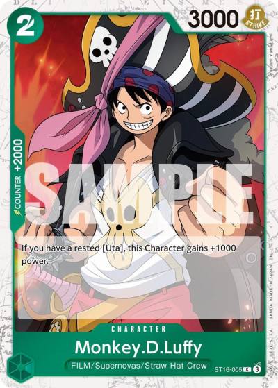 Monkey.D.Luffy - ST16-005 (Pirate Foil) ST16-005 Premium Booster -The Best- Vol. 2 Card