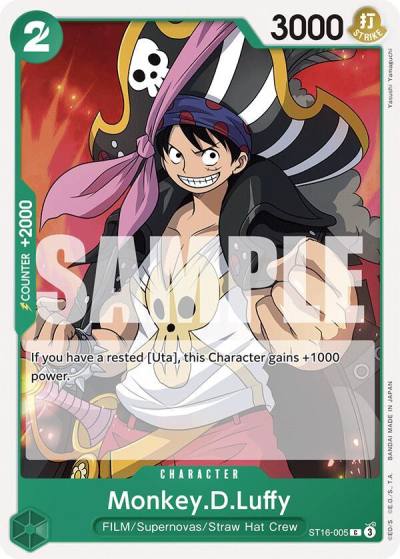 Monkey.D.Luffy (ST16-005) ST16-005 Starter Deck 16: GREEN Uta Card
