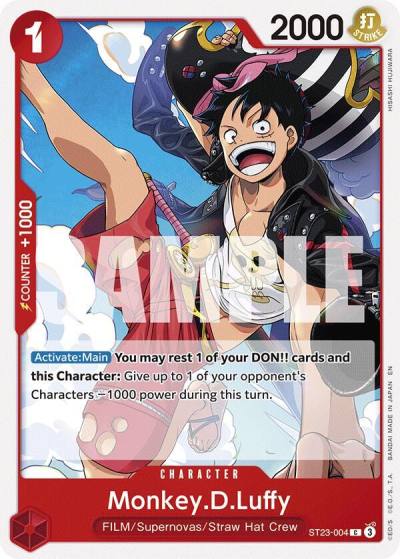 Monkey.D.Luffy ST23-004 Starter Deck 23: RED Shanks Card