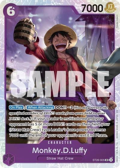 Monkey.D.Luffy (ST26-005) ST26-005 Starter Deck 26: PURPLE/BLACK Monkey.D.Luffy Card