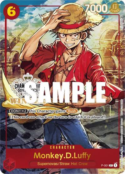 Monkey.D.Luffy (Store Championship Trophy Card) P-001 One Piece Promotion Cards Card
