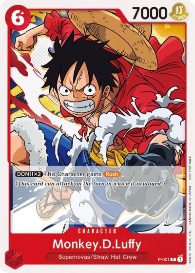 Monkey.D.Luffy (Super Pre-Release) [Participant] P-001 One Piece Promotion Cards Card