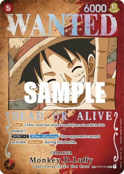 Monkey.D.Luffy (Wanted Poster) ST01-012 Pillars of Strength Card