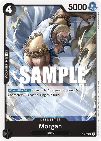 Morgan (Pirates Party Vol. 2) P-026 One Piece Promotion Cards Card