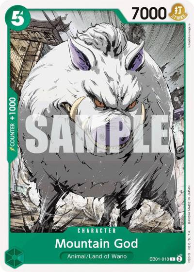 Mountain God EB01-018 Extra Booster: Memorial Collection Card
