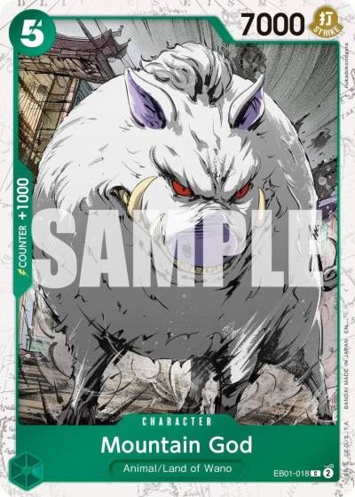 Mountain God (Pirate Foil) EB01-018 Premium Booster -The Best- Vol. 2 Card