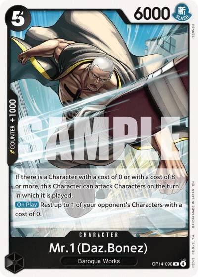 Mr.1(Daz.Bonez) OP14-090 The Azure Sea's Seven Card