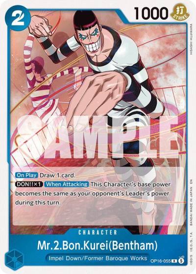Mr.2.Bon.Kurei(Bentham) (055) OP16-055 The Time of Battle Card