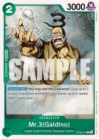 Mr.3(Galdino) ST30-014 Starter Deck EX: Luffy & Ace Card