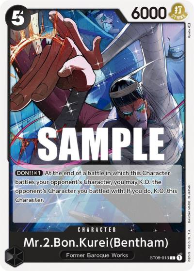 Mr.2.Bon.Kurei (Bentham) ST08-013 Starter Deck 8: Monkey.D.Luffy Card