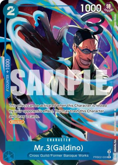 Mr.3(Galdino) - PRB02-009 (Alternate Art) PRB02-009 Premium Booster -The Best- Vol. 2 Card