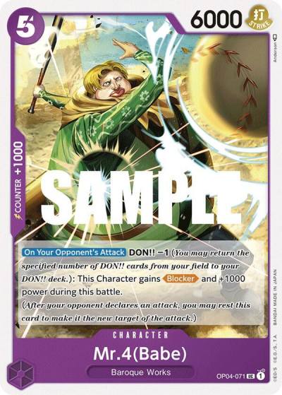Mr.4 (Babe) OP04-071 Kingdoms of Intrigue Card