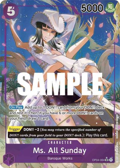 Ms. All Sunday (Alternate Art) OP04-064 Kingdoms of Intrigue Card