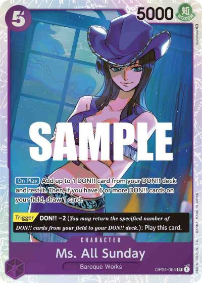 Ms. All Sunday OP04-064 Kingdoms of Intrigue Card