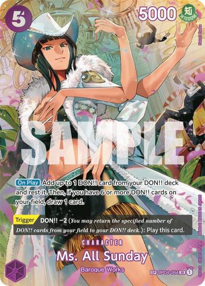 Ms. All Sunday (SP) OP04-064 Wings of the Captain Card