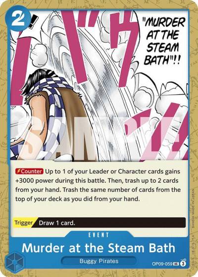 Murder at the Steam Bath OP09-059 Emperors in the New World Card