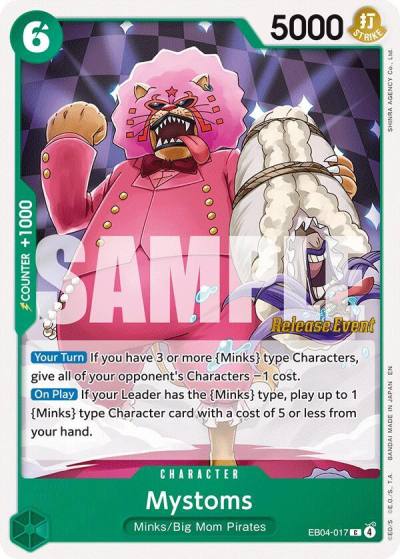 Mystoms EB04-017 The Azure Sea's Seven Release Event Cards Card