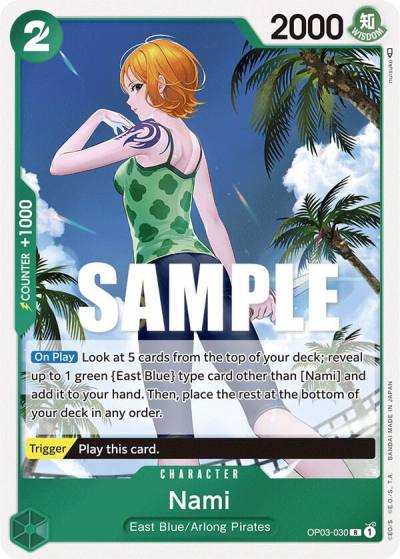 Nami (030) OP03-030 Pillars of Strength Card