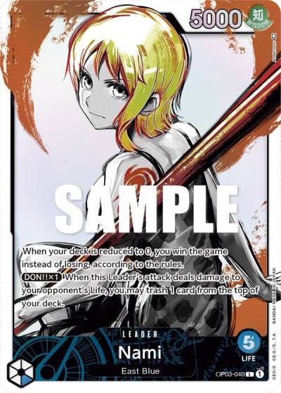 Nami (040) (Alternate Art) OP03-040 Pillars of Strength Card