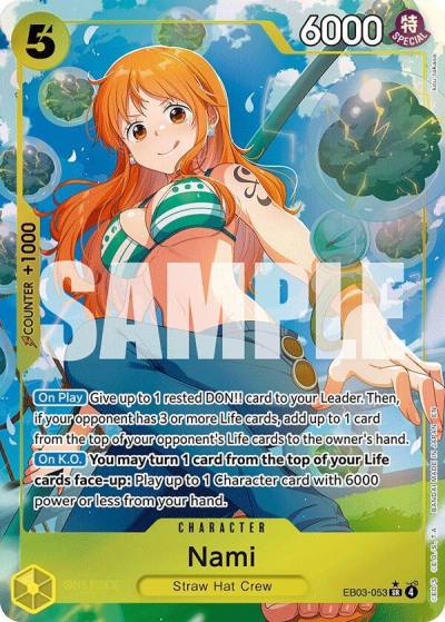 Nami (053) (Alternate Art) EB03-053 Extra Booster: One Piece Heroines Edition Card