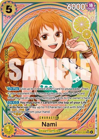 Nami (053) (SP) EB03-053 Extra Booster: One Piece Heroines Edition Card