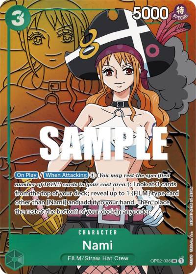 Nami (Alternate Art) OP02-036 Paramount War Card