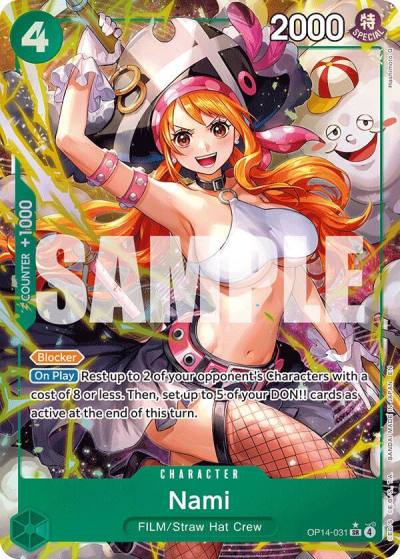 Nami (Alternate Art) OP14-031 The Azure Sea's Seven Card