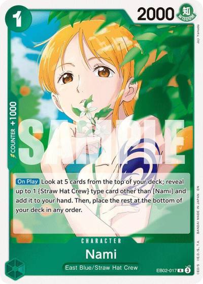Nami EB02-017 Extra Booster: Anime 25th Collection Card