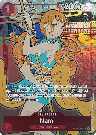 Nami (English Version 1st Anniversary Set) OP01-016 One Piece Promotion Cards Card