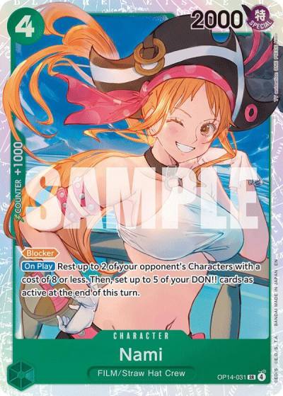 Nami OP14-031 The Azure Sea's Seven Card