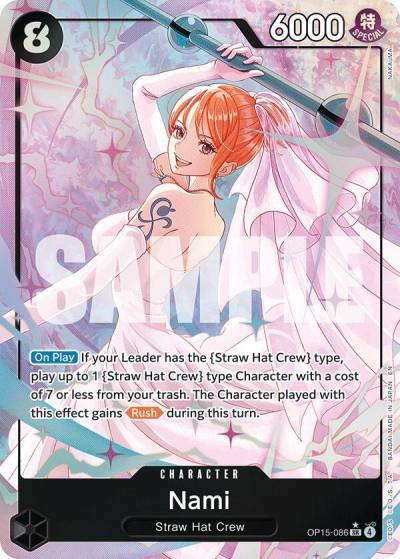 Nami (OP15-086) (Alternate Art) OP15-086 Adventure on Kami's Island Card