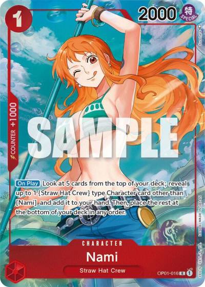 Nami (Parallel) OP01-016 Romance Dawn Card